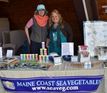 Jean Guyette and Kara Ibarguen, of Maine Sea Coast Sea Vegetables