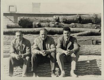In 1941, Cary Bok, Richard Lyman and Clinton Lunt started their own boatyard. (Photo courtesy Walsh History Center, Camden Public Library)