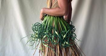 Jacinda Martinez’ garlic scape dresses will be part of the unusual and intriguing offerings during this weekend’s Maine Fare. (Photo courtesy Jacinda Martinez)