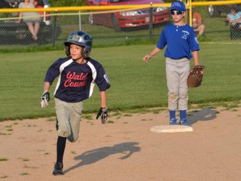 Lincoln County earned a 7-6 victory over Waldo County early Saturday evening in the championship game of the 9/10 District 2 Little League Baseball All-Star tournament to force a winner-take-all to be played Sunday. (Photo by George Harvey)