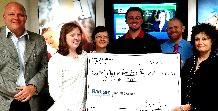 From L to R: Mark Foster, Bangor Savings Bank in Rockland; Adrienne Randall, Teen and Young Parent Program; Sarah Craig, Mark Barley and Kevin Abendroth, Bangor Savings Bank in Rockland; and Sheilagh Guyer, Teen and Young Parent Program governing board. (Photo courtesy Teen and Young Parent Program)