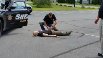 Tactical training with Deputy Jeremy Joslyn. (Photo by Sarah Shepherd)