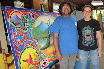 Haider Ali, of Karachi, Pakistan, and Kendra Denny, of Rockland. (Photo by Holly S. Edwards)