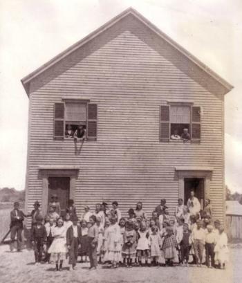The Beach School in the 1890s, around the time that Burton Andrews was a student. The building is still standing at 33 Beach Road, and is the home of the Lincolnville Improvement Association and the Schoolhouse Museum.
Photo from the Lincolnville Historical Society Beach School