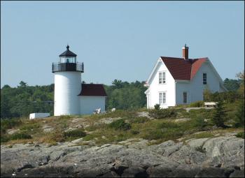 What better way to start a sail then by passing Curtis Island Lighthouse. (Photos by Chris Wolf)
