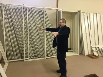 Director, Ben Blackmon at the new location. (Photo Courtesy of Amy Filley)