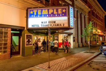 The outside of the Temple Theatre. (Photo Courtesy of Jay Richards)