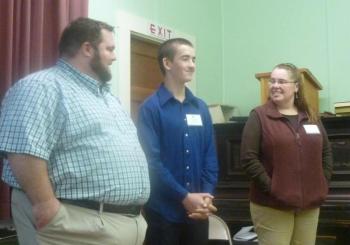 ABLE, (l-r), James Wilgar, Ethan Tillson, Sally Allen. (Photo Courtesy of Knox & Lincoln Soil & Water District)
