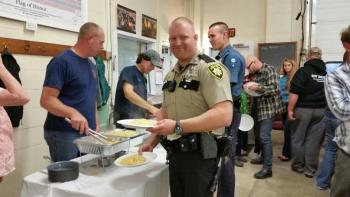 Knox County Sheriff Deputy Arthur Smith and Rockport Police Officer Cooper Plaisted. (Photo by Sarah Shepherd)