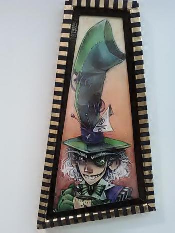 Descent into Madness, part of the Portland Public Library’s art show on Alice’s Adventures in Wonderland.