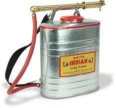 Ben Perry used a similar backpack water pump to help stop the spread of fires during the Dec. 12, 1952 destruction.