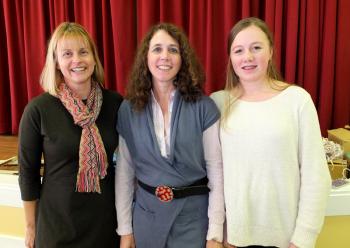 Shelly Mills, Susanne Dunavent-White and Sydney White at First Congregational Church. (Photos by Chris Wolf)