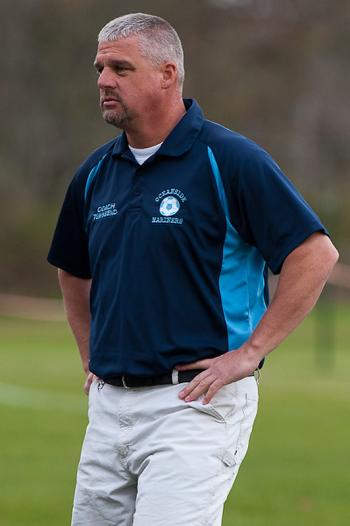 The many expressions of Coach Townsend. (Photo by Ron Hawkes)