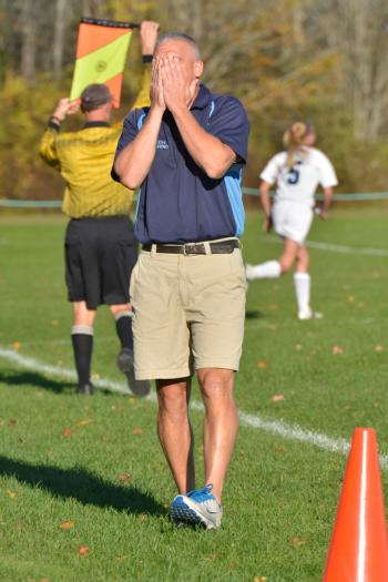 The many expressions of Coach Townsend. (Photo by Ron Hawkes)
