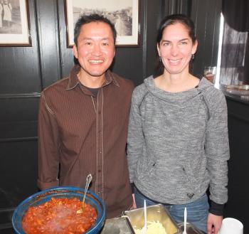 Tom Pham and Julie Corcoran