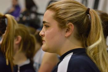 Oceanside’s Kalyn Grover gets ready for the start of the varsity game. (Photo by Ron Hawkes)