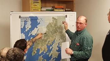 Friendship Emergency Management Director and lobsterman Phil Bramhall. (Photo by Leticia Van Vuuren).