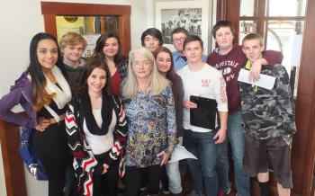 Students from MDI spend a day at the forum.
