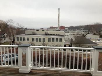 Looking down Washington Street at the Knox Mill complex.