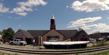 The New Steeple sits atop the Sail Power & Steam Museum.
