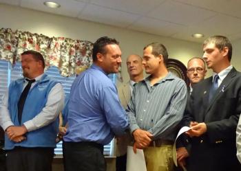 Ceremony for first STRIVE Northern New England graduating class. (Photo by Erica Thoms)
