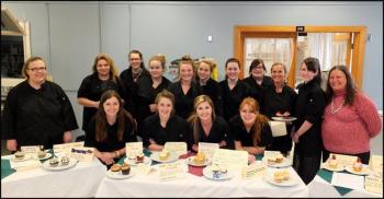 Front row, left to right: Gina Macdonald, North Haven High School; Caitlin Banda, Oceanside High School; Sarah Miller, Oceanside High School; and Logan Link, Oceanside High School. Back row: Shelbe Wile, Medomak Valley High School; Kassandra Landers, Medomak High School; Jenessa Cox, Medomak Valley High School; Hannah Ulmer, Medomak Valley High School; Julia Kurr, Oceanside High School; Kiara Robinson, Oceanside High School; Olivia Wheeler, Medomak Valley High School; Anna Stowe, Oceanside High School; Liz Freyer, Oceanside High School; and Beth Fisher, MCST director. (Photos by Chris Wolf)