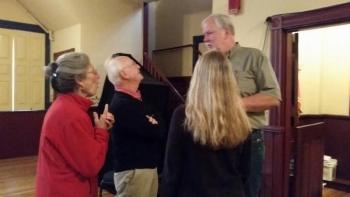 Paul and Jill Charbonneau of Rockport share some special moments with Kelley. (Photo by Sarah Shepherd)