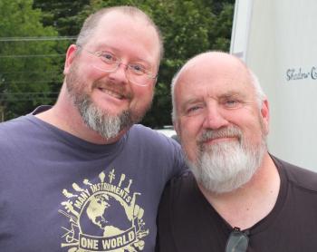 Harvey Curtis of K2 Music and Matt Brown of Manny’s Records. (Photo by Chris Wolf)