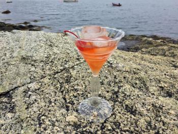 A manhattan on the rocks, literally. SUZI THAYER/Boothbay Register