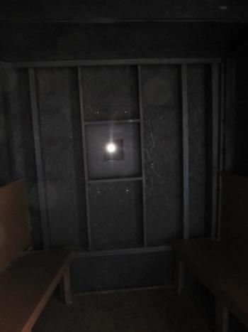 The light from inside the camera. (Photo by Kay Stephens)
