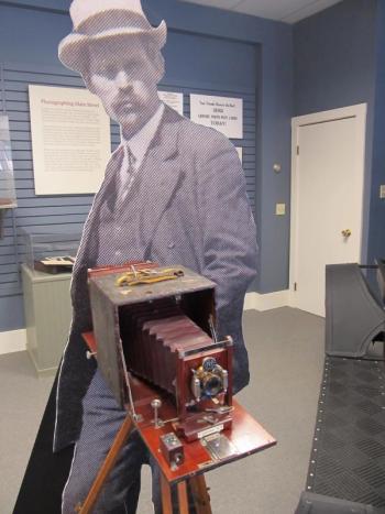 Another example of a life size vintage pinhole camera at the Penobscot Marine Museum. (Photo by Kay Stephens)