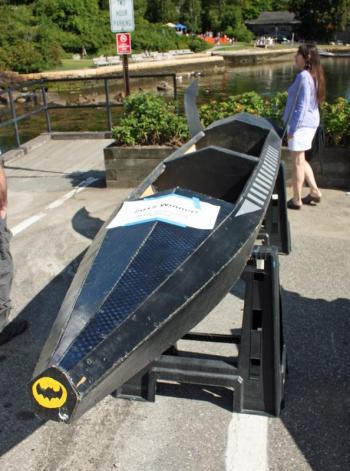 The 2015 Build-a-Boat winning design and race winner. (Photo by Holly S. Edwards)
