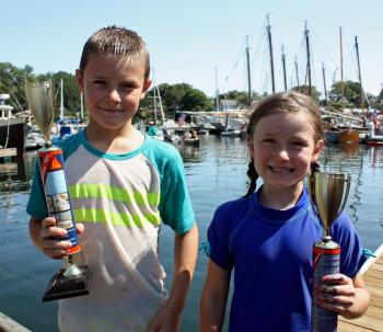 Team Pesky Pirates: Michael and Brooklyn Rollins. (Photo by Holly S. Edwards)