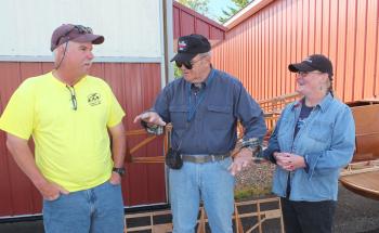 Randy Flood, Bill McCall and Eleanor Berry