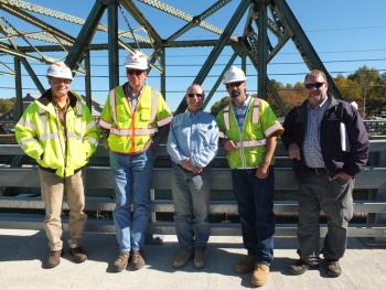 Maine DOT members Eric Shepherd, Wayne Frankhauser, Eric Calderwood, Guy Hews, Mark Barlin.