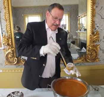 Russ Wolfert serves up Lobster Bisque