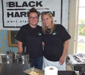 The Black Harpoon: Desirae Jameson and owner Emily Chadwick. “The event is great. We were part of the past events and it’s a little bit different being inside, but I think it’s a great community event.”