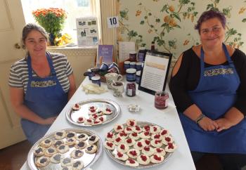 Charlene Fish and Cathy Ames of Molly Shoals Blueberries
