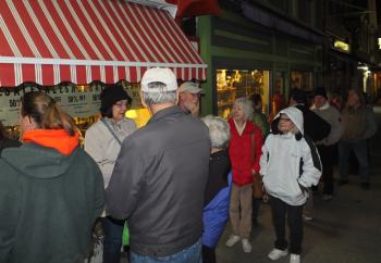 5:30 a.m. outside the Smiling Cow