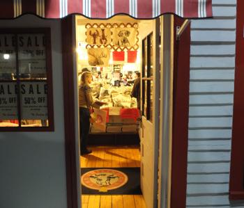 Chilly outside, but warm and inviting inside.