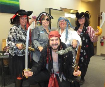 Camden National Bank Hannaford plaza branch: Matthew Schultz, Tena Wallace, Kim Milton, Carey MacConaugha and Stacy Turner