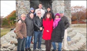 Friends of Mt. Battie Tower Committee are Jeremy Howard, Anneli Skarr, Dawn Emery, Jim Christie, Randy Stearns, Heather Moran, Ronna Emery, Jim Bowditch and Chip Laite