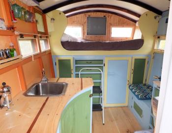Small, but accommodating inside. Every square inch is utilized.
