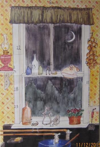 The Kitchen Window Advent Calendar
Photo by Diane O’Brien kitchen window