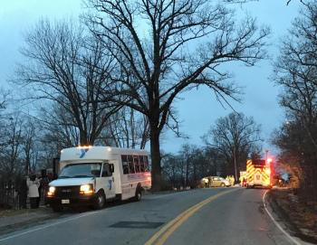 Mountain Street was closed for about an hour Wednesday afternoon, for an accident that occurred just before 3:30 p.m. (Photo by Holly S. Edwards)