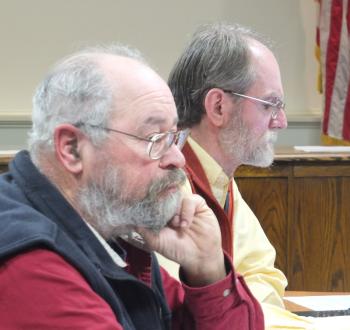 Councilors Ed Glaser and Larry Pritchett