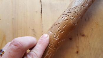 “The last pic is a sparrow I carved for my daughter, Sparrow. I wasn't able to finish it even though I started it early on until I caught that bird and I was able to use it as a model.”