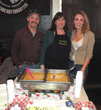 Kathy’s Kitchen Jamie, Kathy and Brianna Flynn: Maine Shrimp and Corn Chowder.