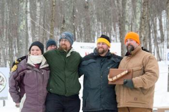 Sled Man Walking won 2nd place in the 4-Person division. (Photo by Marisa Hanning)