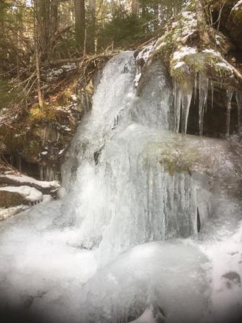 frozen waterfall